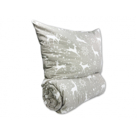 Flanelové francouzské povlečení 240x220, 70x90 Escama grey Flanelové francouzské povlečení 240x220, 70x90 Escama grey