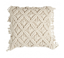 Polštář Macrame 40x40 cm béžový