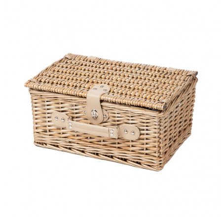 Piknikový koš LORENZO pro 2 osoby v listovém designu 38x26x18 cm 889115
