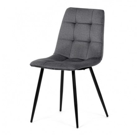 Jídelní židle, šedá, sametová látka, DCL-X7015 GREY2