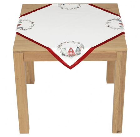 Ubrus - vánoční motiv, 100 % polyester, 80 x 80 cm Ubrus - vánoční motiv, 100 % polyester, 80 x 80 cm