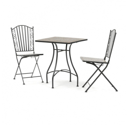 Zahradní set 1+2, kov, keramická mozaika, US1700 SET