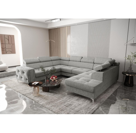 Rohová sedací souprava ORION MAX I s funkcí spaní 225X350X255 cm - šedá , levá Rohová sedací souprava ORION MAX I s funkcí spaní 225X350X255 cm - šedá , levá