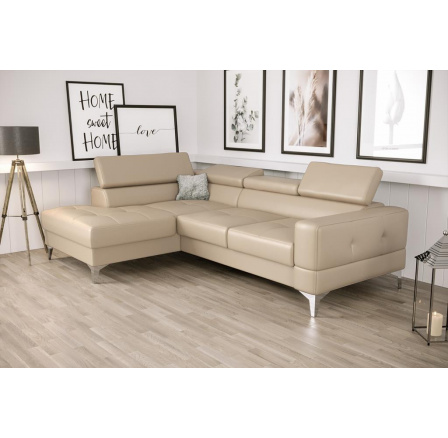 Rohová sedací souprava TOSCANIA MINI přírodní kůže 170x250 cm - přírodní kůže - volitelná barva, levá