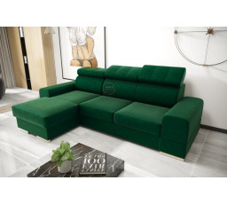 Rohová sedací souprava ROYAL MINI 260×160 - zelená , levá
