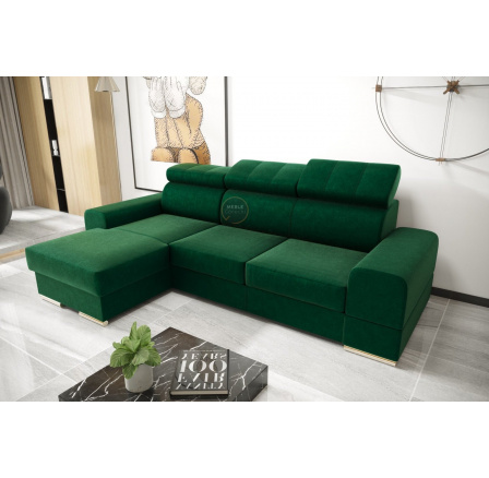 Rohová sedací souprava ROYAL MINI 260×160 - zelená , levá Rohová sedací souprava ROYAL MINI 260×160 - zelená , levá