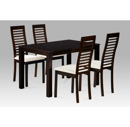 SET 1+4, 120x75 cm, masiv buk, barva wenge SET 1+4, 120x75 cm, masiv buk, barva wenge