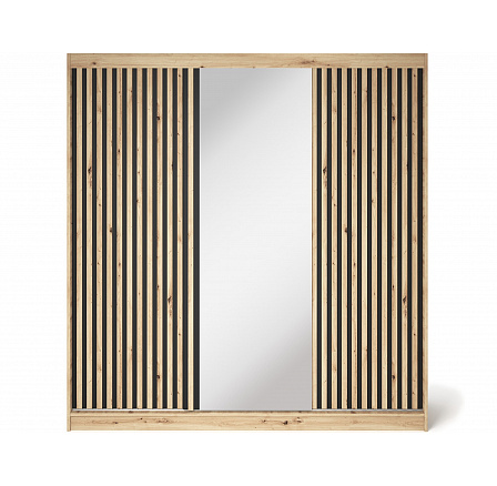 Šatní skříň Emerio III, Dub Artisan 180x204 Šatní skříň Emerio III, Dub Artisan 180x204