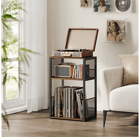 Stolek na gramofon a LP desky 43x30x69cm, mdf, old wood, AKF-E1075 OLW Stolek na gramofon a LP desky 43x30x69cm, mdf, old wood, AKF-E1075 OLW