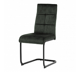 Jídelní židle, zelená, samet vintage, DCL-D1275 GRN4