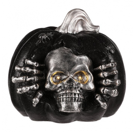 Dýně s lebkou - Halloween, magnesium, LED osvětlení Dýně s lebkou - Halloween, magnesium, LED osvětlení