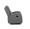 Polohovací křeslo, šedá, látka vintage, TV-4089 GREY