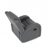 Polohovací křeslo, šedá, látka vintage, TV-4089 GREY