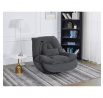 Polohovací křeslo, elektrické zabudované ovládání, šedá, látka, TV-7089 GREY2