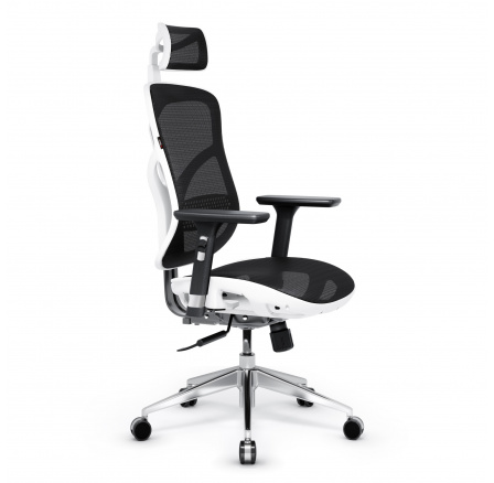Ergonomické kancelářské herní křeslo Basic, bílo-černé Ergonomické kancelářské herní křeslo Basic, bílo-černé