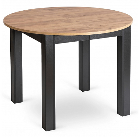 Stůl HARRY Rozkládací 102-142 cm Dub Craft/Černý