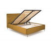 Postel MODULO W3 160 - Čelo postele, Hořčicový Monolith 48