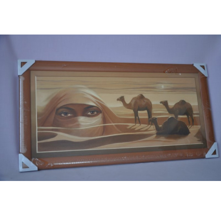 Obraz Sahara 77x40 tmavý rám O7 Obraz Sahara 77x40 tmavý rám O7