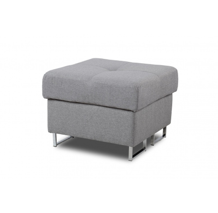 Pufa Annabelle Mini bez úložného prostoru / Sawana 05 / chromované nohy