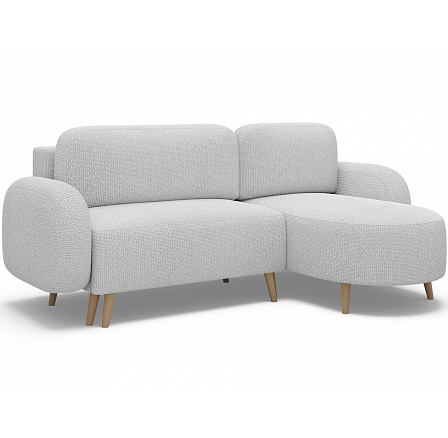 Bawal corner sofa with sleeping function and storage compartment, light grey bouclé, right-hand side Tonall 03 188x100 Right 1 Bawal corner sofa with sleeping function and storage compartment, light grey bouclé, right-hand side Tonall 03 188x100 Right 1