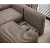 Ripeli Corner Sofa Bed with Storage, Light Brown Velvet, Left-Hand Facing Modullo 20 180x128 Left 1