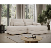 Ripeli Corner Sofa Bed with Storage, White Velvet, Right-Hand Facing Modullo 01 180x128 Right 1