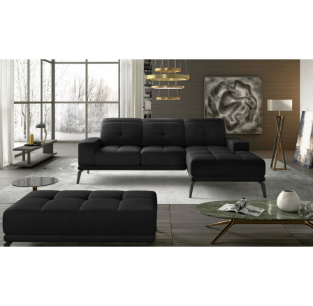 Narożnik Torrense + Puf Mat Velvet 99 140x215 Pravý