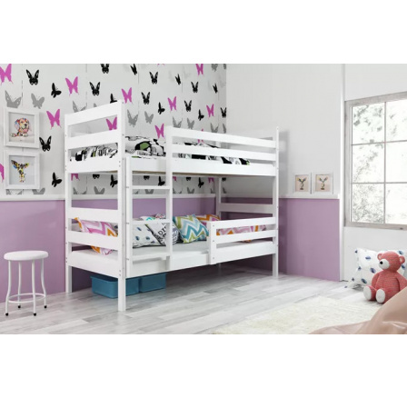 Dětská patrová postel ERYK 80x190 cm, bez matrací, Bílá