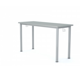 Školní lavice SINUM obdélník 1300x500, šedý rám/šedá deska velikost 4-6