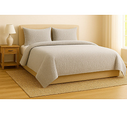 Francouzské mušelínové povlečení světle šedé