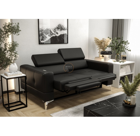 Sofa TOSCANIA II , relax 185 cm - černá eko kůže Sofa TOSCANIA II , relax 185 cm - černá eko kůže