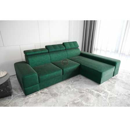 Rohová sedací souprava ROYAL 295×185 - zelená , pravá Rohová sedací souprava ROYAL 295×185 - zelená , pravá