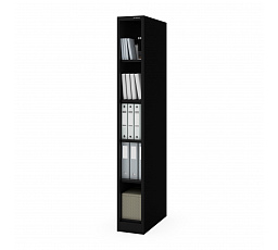 TIM SLIM KNIHOVNA ČERNÁ RAL9005 H1850*Š250*H600