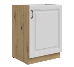 Dolní skřínka STELLO - 60 D 1F BB, Dub Artisan/Bílý mat