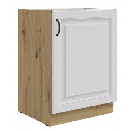 Dolní skřínka STELLO - 60 D 1F BB, Dub Artisan/Bílý mat