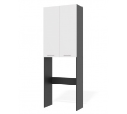 Skříňka nad pračku Pema 2DD antracit/bílá