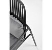 Křeslo MELBY, Černá/Šedá