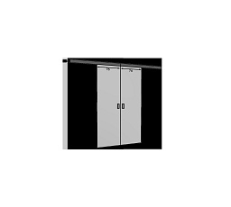 Dvoudveřové posuvné dveře na stěnu TOPPO 146 Kašmír+Kašmír