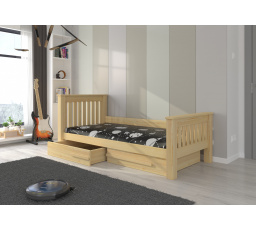 Postel s matrací CARMEL 180x80 Borovice Přírodní+Borovice Přírodní