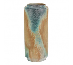 Váza keramická - rovná, 40 cm, béžovo-šedá