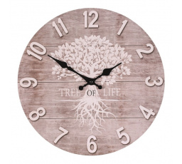 Hodiny nástěnné - strom života, MDF, 34 cm