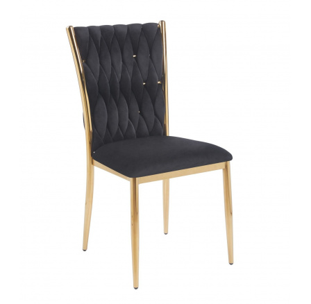 Židle velvet černá K37-FXJG G