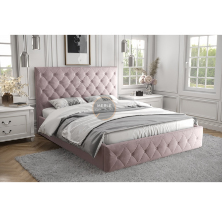 Postel ROMA - 180x200, Dřevěná, růžová Postel ROMA - 180x200, Dřevěná, růžová