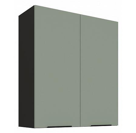 Horní skříňka ARIA - 80 G-90 2F, Černá/Aquamarine Horní skříňka ARIA - 80 G-90 2F, Černá/Aquamarine