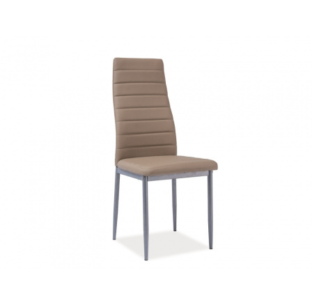 H-261 BIS alu - jídelní židle tmavě béžová / nohy aluminium (H261BISSCB) (S) (K150-Z)