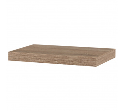 Polička nástěnná 40 cm, MDF, 3D dekor dub sonoma, baleno v ochranné fólii