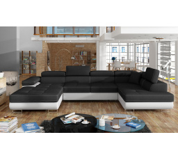 Sedací souprava ve tvaru U RODRIGO, Sawana 14 / Soft 17 Pravá