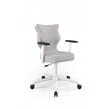 Křeslo kancelářské otočné  PERTO , bílá Castel 03 velikost 6