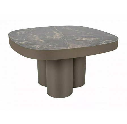 STOLEK STELLA B CERAMIC ČERNÝ VULCANO / MĚDĚNÝ 75X75