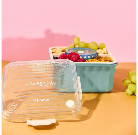 Lunchbox POPPIE s příborem modrý 2.15 896045